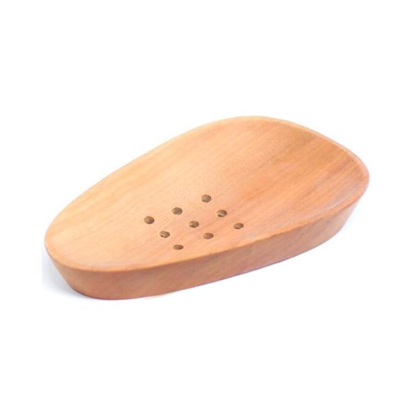 Mahogany Wood Soap Dish - Pebble Shaped